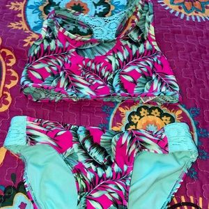 Kids tropical bathing suit
